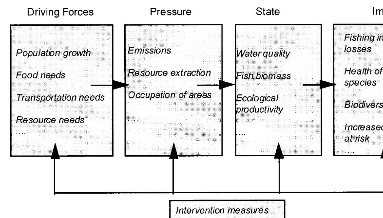 Fig. 3. DPSIR framework for integrated environmental assessment.