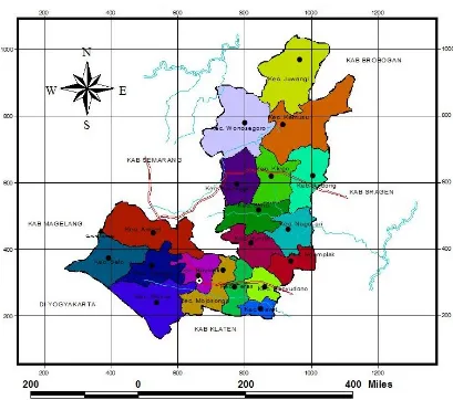 Gambar 4.1 Peta Kabupaten Boyolali 