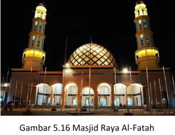 Gambar 5.16 Masjid Raya Al-Fatah  Sumber :  www.ambon.go.id , (2020) 
