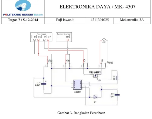 Gambar 3. Rangkaian Percobaan 