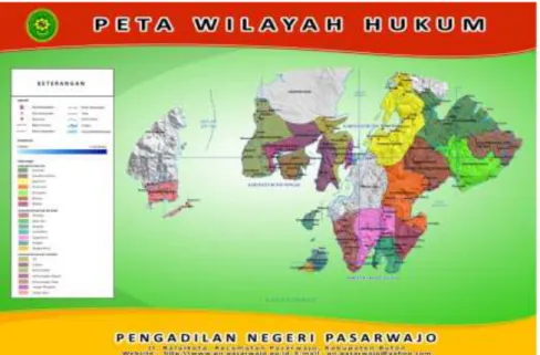 Gambar 1:  Peta Wilayah Hukum Pengadilan Negeri Pasarwajo 