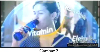 Gambar 2. Cuplikan jingle iklan Mizone di  ANTV 