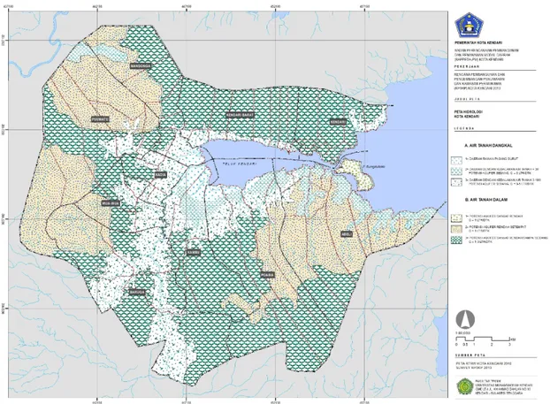 Gambar 2.6. Peta Geohidrologi Kota Kendari, Tahun 2016 