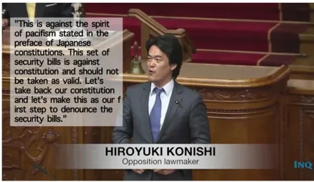 Gambar  di  atas  ialah  Hiroyuki  Konishi  yang  berasal  dari  partai  oposisi  terbesar,  Democratic  Party  of  Japan  (DPJ)