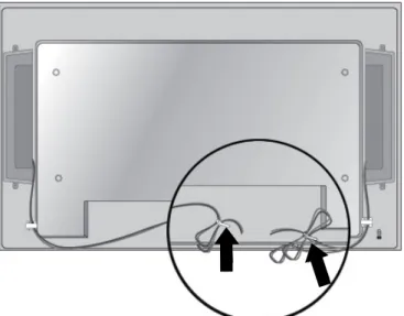 Gambar 3-10  Menggunakan pengikat kabel (fitur tersedia pada model tertentu)