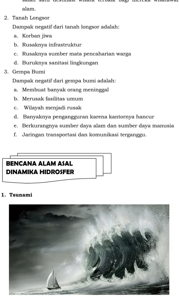 Gambar 4. Gelombang Tsunami BENCANA ALAM ASAL 