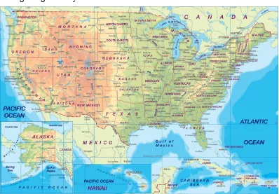 Gambar 1. Peta Amerika Serikat