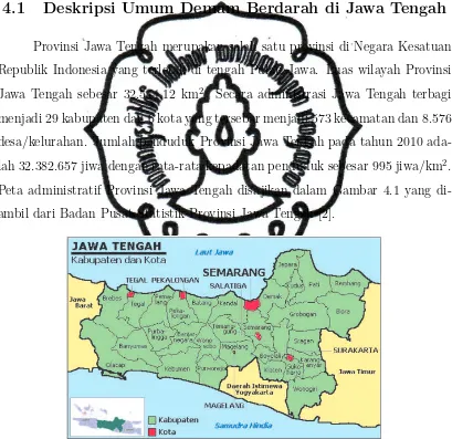 Gambar 4.1. Peta Administratif Provinsi Jawa Tengah