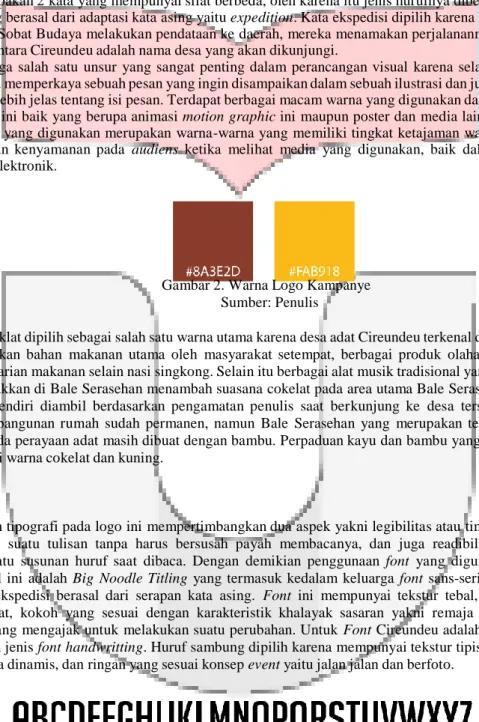 Gambar 2. Warna Logo Kampanye  Sumber: Penulis 