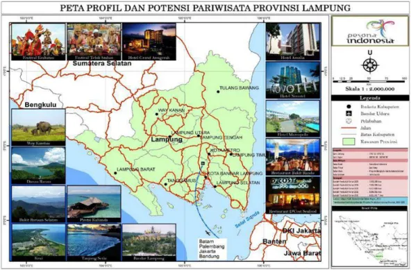 Gambar 1. Peta Profile dan Potensi Wisata Provinsi Lampung 