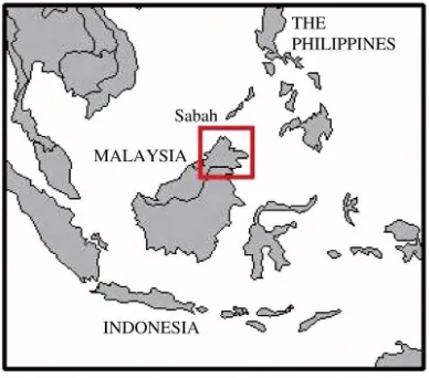 Fig. 1. Sabah location map.