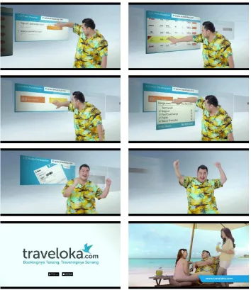 Gambar 2. Screen capture TVC versi “Cari Tiket Pesawat” 