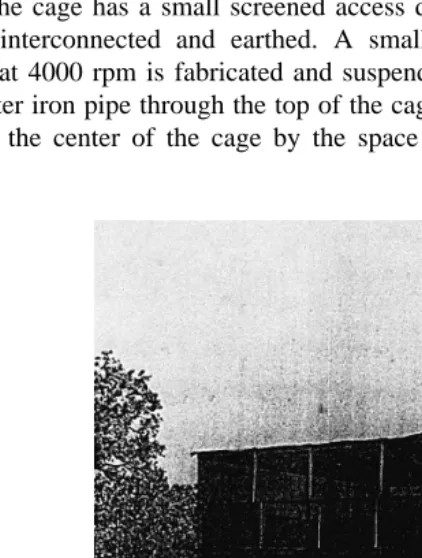 Fig. 1. The Faraday cage at Atmospheric Electricity Observatory, Pune.
