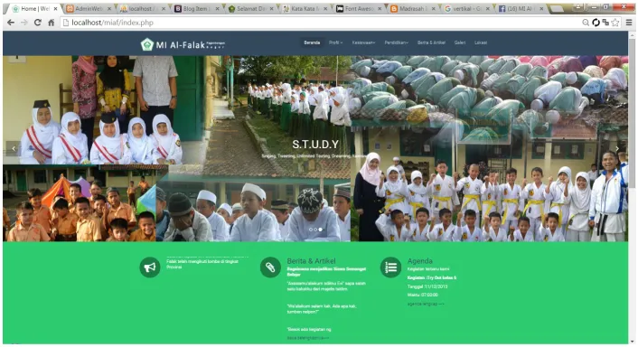 Gambar 28. Tampilan beranda user umum