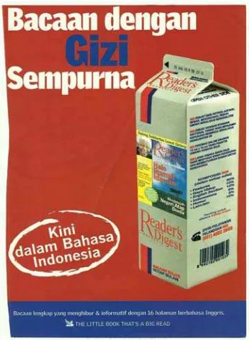 Gambar 1.1 Iklan Cetak Majalah Reader’s Digest Indonesia 