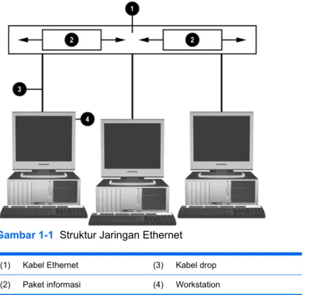 Gambar 1-1  Struktur Jaringan Ethernet