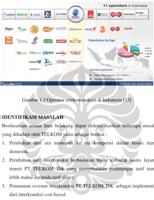 Gambar 1.3 Operator telekomunikasi di Indonesia [13] 