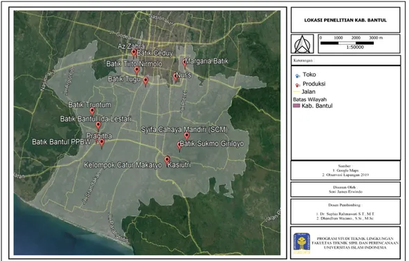 Gambar 4.3 Industri Batik Daerah Kabupaten Bantul 
