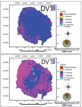Figure 11.  Changes of DV in a decade (1999-2010) in TN. Baluran, Situbondo.