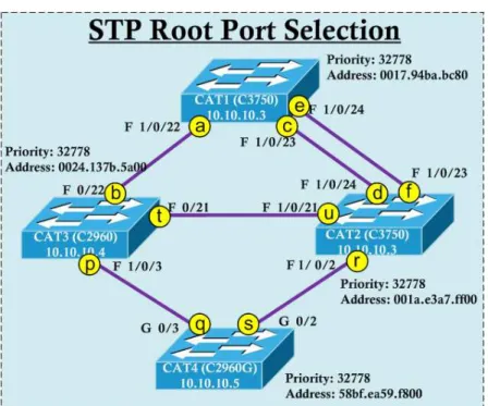 Gambar 2.9 Port Roles dalam STP    