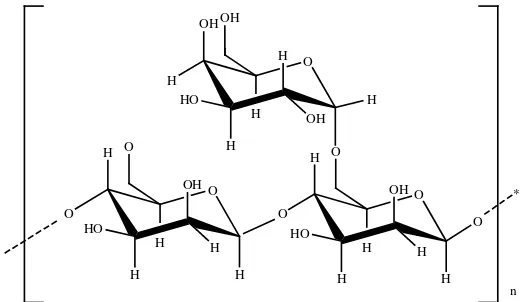 Gambar 2.4 Glukomannan (Glukosa : Manosa) 