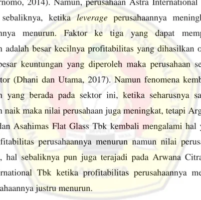 Tabel 1. Nilai Perusahaan, Kebijakan Dividen, Leverage dan Profitabilitas  Perusahaan yang Berada pada Sektor Properti dan Real Estate 