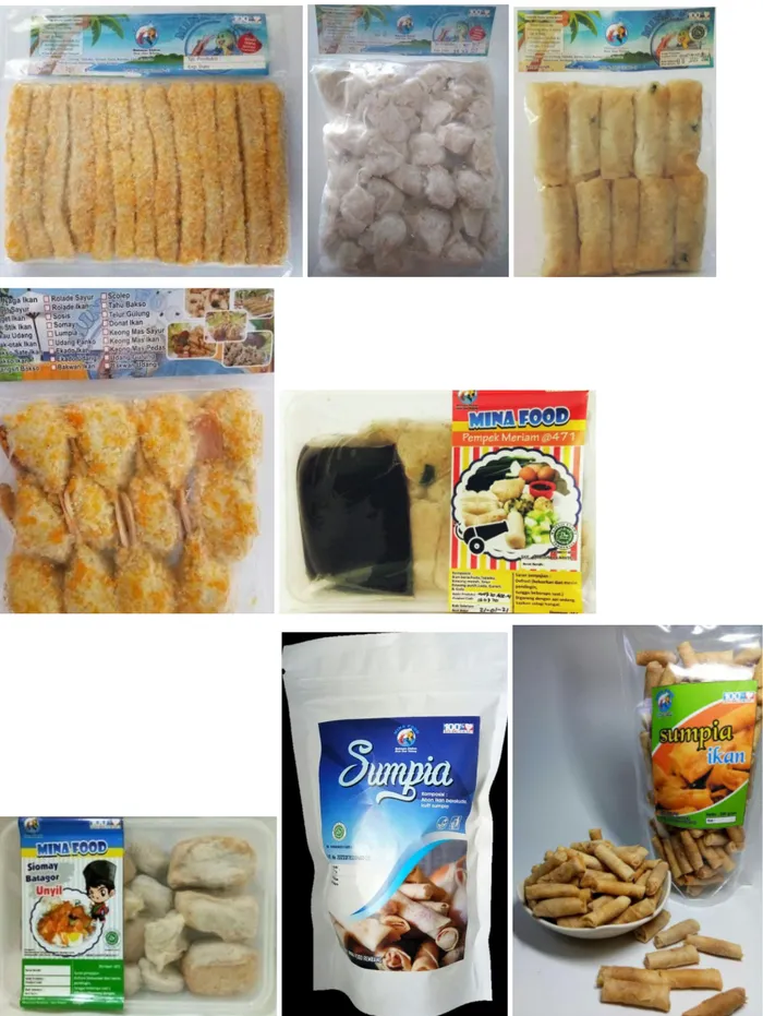 Gambar 3  Foto-Foto Produk UMKM “Mina Food”  
