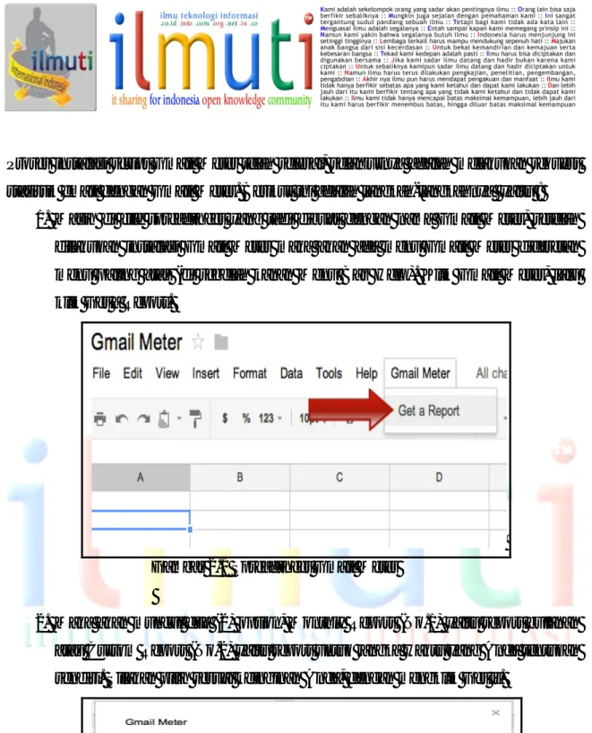Gambar 2.1 Spreadsheet Gmail Meter 