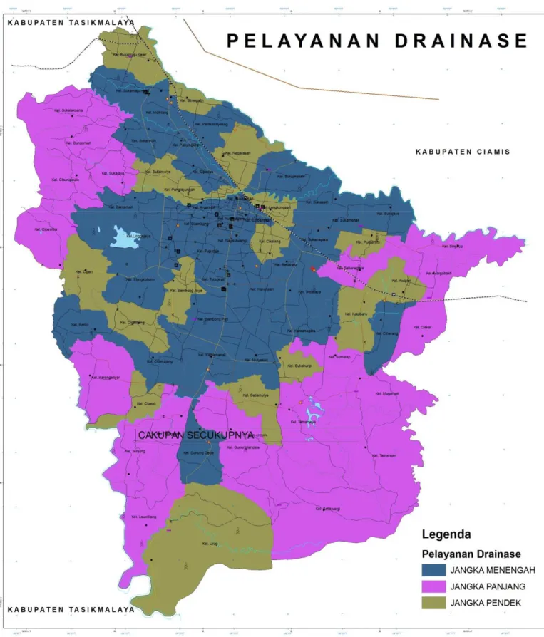 Gambar 2.15  Peta Pentahapan Sistem Drainase di Kota Tasikmalaya 