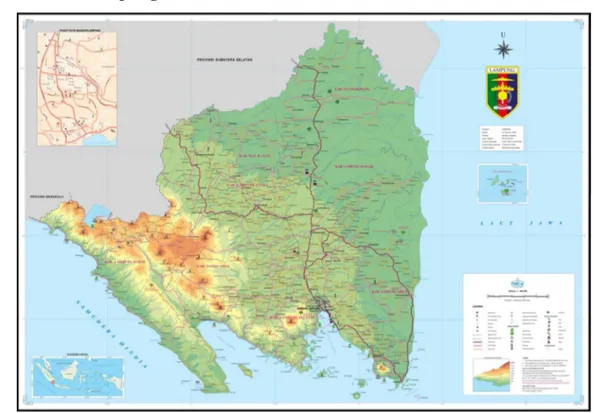 Gambar 2. Peta Provinsi Lampung 