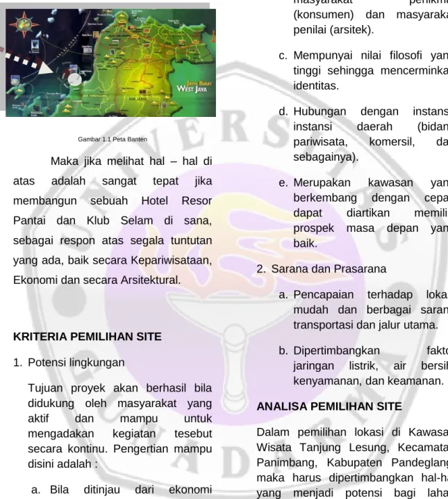 Gambar 1.1 Peta Banten 