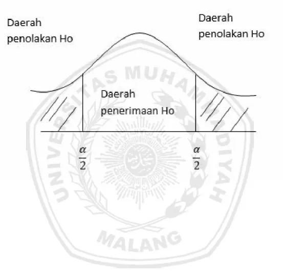 Gambar 3.1. Kurva Uji t 