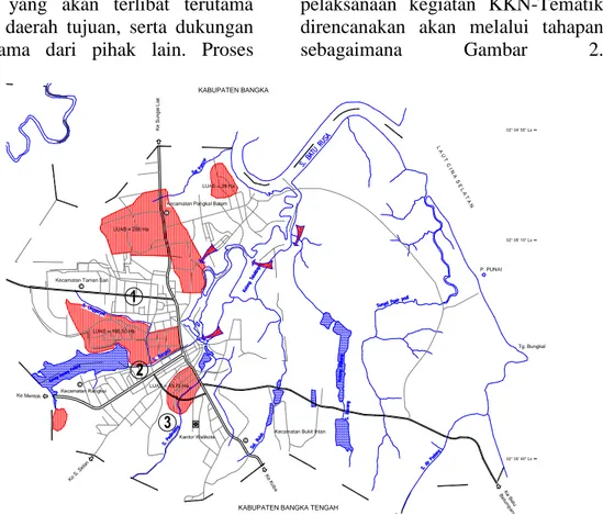 Gambar 1. Peta lokasi pelaksanaan program KKN (Sumber: Kementerian Pekerjaan Umum, 2011)