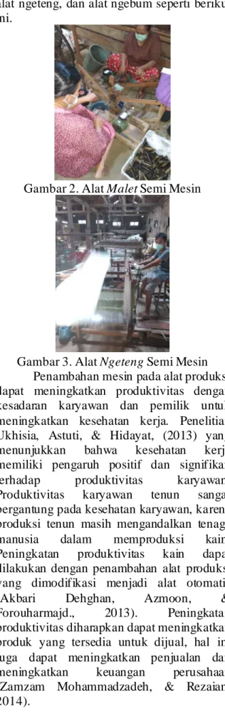 Gambar 2. Alat Malet Semi Mesin 