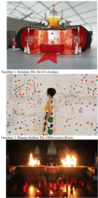Gambar 1. Instalasi The Devil's Lounge. 