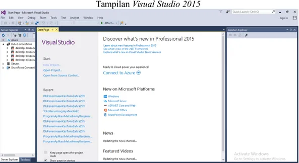 Gambar 6 Visual Studio 2015