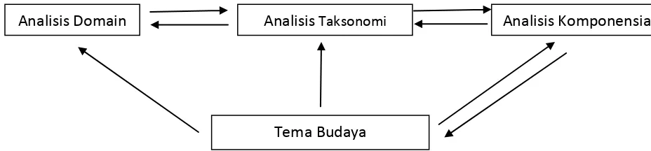 Gambar 3.3  Model Teknik Analisis Data Spradley (1997) 