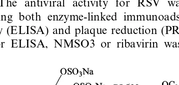 Fig. 1. Chemical structure of NMSO3. The chemical name ofNMSO3glycero-issodium[2,2-bis(docosyloxymethyl)propyl-5-ace-toamido-3,5-dideoxy-4,7,8,9-tetra-O-(sodiumoxysulfonyl)-D-�-D-galacto-2-nonulopyranosid]onate.