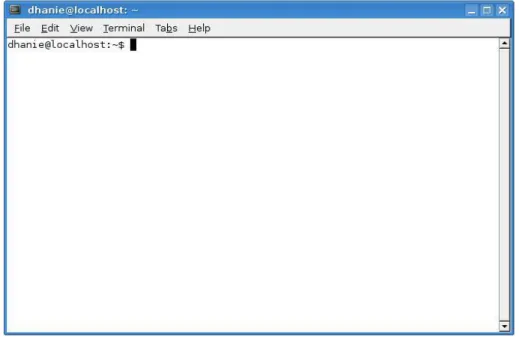 Gambar 1.2.2 Tampilan Terminal pada environment GNOME 1.3 Prompt 