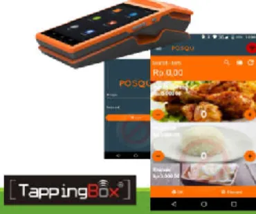 Gambar 6 PDT Cash Register berbasis Android  Sumber : Bapenda Kota Malang, 2020 