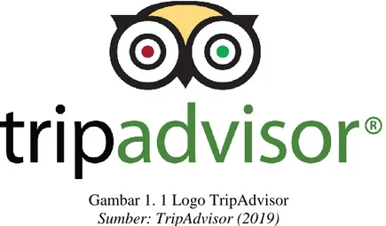 Gambar 1. 1 Logo TripAdvisor  Sumber: TripAdvisor (2019) 