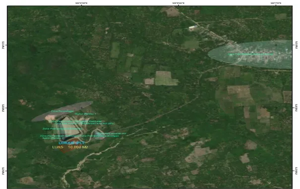 Gambar 1. Peta Citra Satelit Rencana Lokasi Pembangunan IPLT Jononunu 