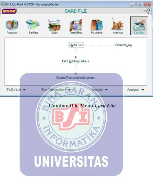 Gambar II.6. Menu Card File
