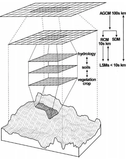 Fig. 7. Concepts of downscaling (after Hostetler, 1999).