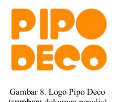 Gambar 8. Logo Pipo Deco  (sumber: dokumen penulis) 