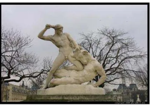 Gambar 2: Patung Minos dan Minotauros di Taman Tuileries, Paris 
