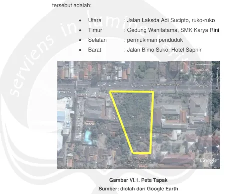Gambar VI.1. Peta Tapak 