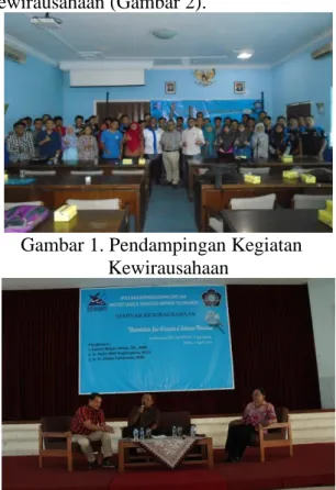 Gambar 1. Pendampingan Kegiatan    Kewirausahaan 