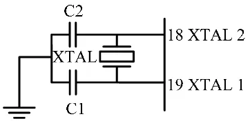 Gambar 2.3 konfigurasi Kristal untuk osilator 