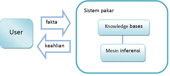 Gambar 1. Konsep Dasar Sistem Pakar (Anonim,2011 a) 